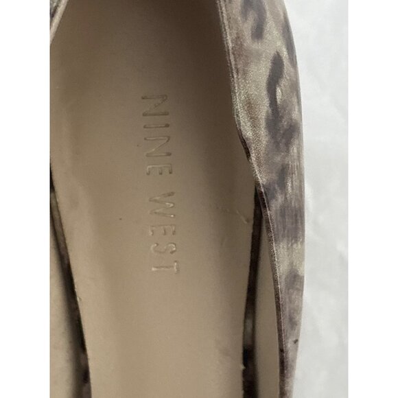 Nine West Leopard Print Patent Kitten Heels Women’s Size 7.5 Y2K Statement Pumps - Picture 13 of 14